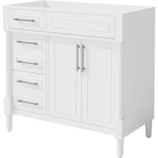 36'' Bathroom Vanity without Sink Bathroom Storage Cabinet Wood Frame Vanity