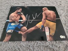 Chris Weidman Signed UFC 11x14 Photo BAS Beckett COA  Anderson Silva 