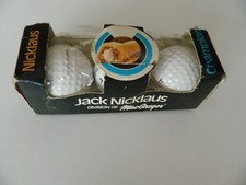 vintage Jack Nicklaus Signatured Golf Balls MacGregor 'CHAMPION' Box of 3