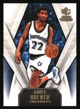 Corey Brewer 2008-09 SP Rookie Threads #28 BASKETBALL Card