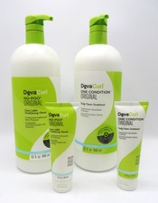DEVA CURL NO POO CLEANSER  ONE CONDITION ORIGINAL 32 OZ with travel size 1.5 OZ