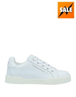 RRP €270 DOLCE & GABBANA BAMBINO Leather Sneakers EU27 UK9 US10 Made in Italy