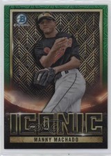 2023 Bowman Chrome Iconic Mega Box Green Mojo Refractor 81/99 Manny Machado 09j5