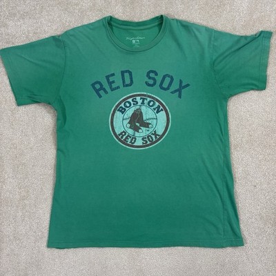 Boston Red Sox Wright & Ditson T Shirt Mens Medium Green Retro Baseball Tee MLB 
