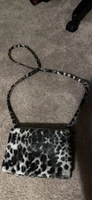Leopard Animal Print Women s Crossbody Bag Zip Closure Inner Pockets Gold