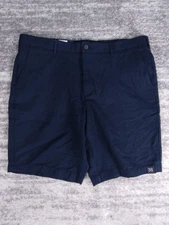 Marc Anthony Luxury Shorts Men's 38 Blue Slim Fit Stretch Waist Flat Front