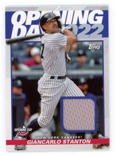 2022 Topps Opening Day Giancarlo Stanton Relic #ODR-GS Yankees MLB Jersey MEM