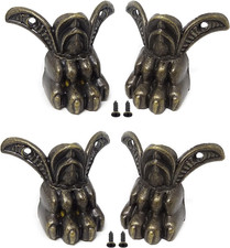 8PCS Antique Wooden Box Decorative Feet Leg Corner Protector with 16PCS Screws