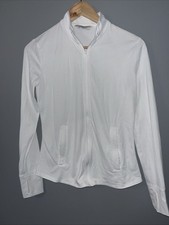 Tommy Bahama Golf White Full-Zip Jacket Size M Pockets Stretch ss 