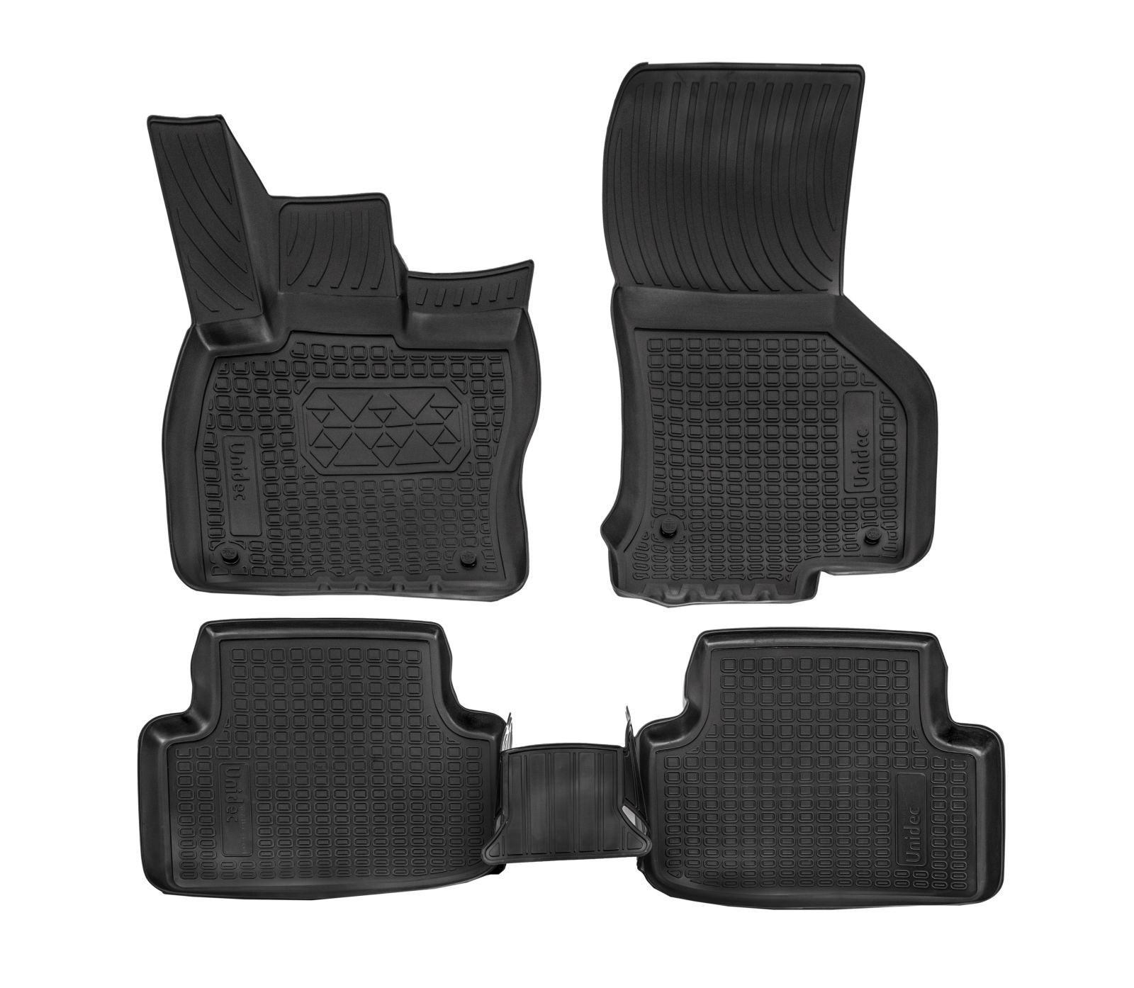 Tapis de sol caoutchouc 3D Skoda Octavia 3 fini la moquette sale et humide