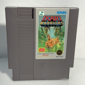Ikari Warriors 1⭐️NICE Complete CIB 3 Screw Hangtab ⭐️Nintendo NES Original Box