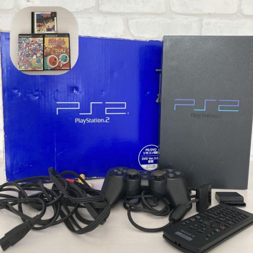 Nintendo Switch PlayStation2           SONY   SCPH-18000 PS2 PlayStation 2 Set Black Fat Console SCPH-18000