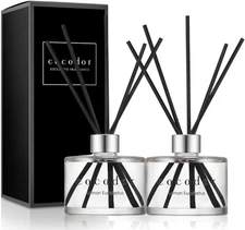 COCODOR Signature Reed Diffuser Set/Lemon Eucalyptus / 6.7Oz /2 Pack/Home Fragra
