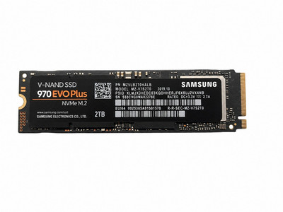 Samsung 970 EVO Plus 2TB NVMe M.2 Internal SSD V-NAND MZ-V7S2T0 99% Drive Health