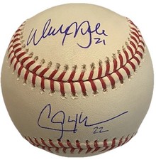 Clayton Kershaw Walker Buehler Dodgers Signed Autographed ROMLB Baseball Beckett
