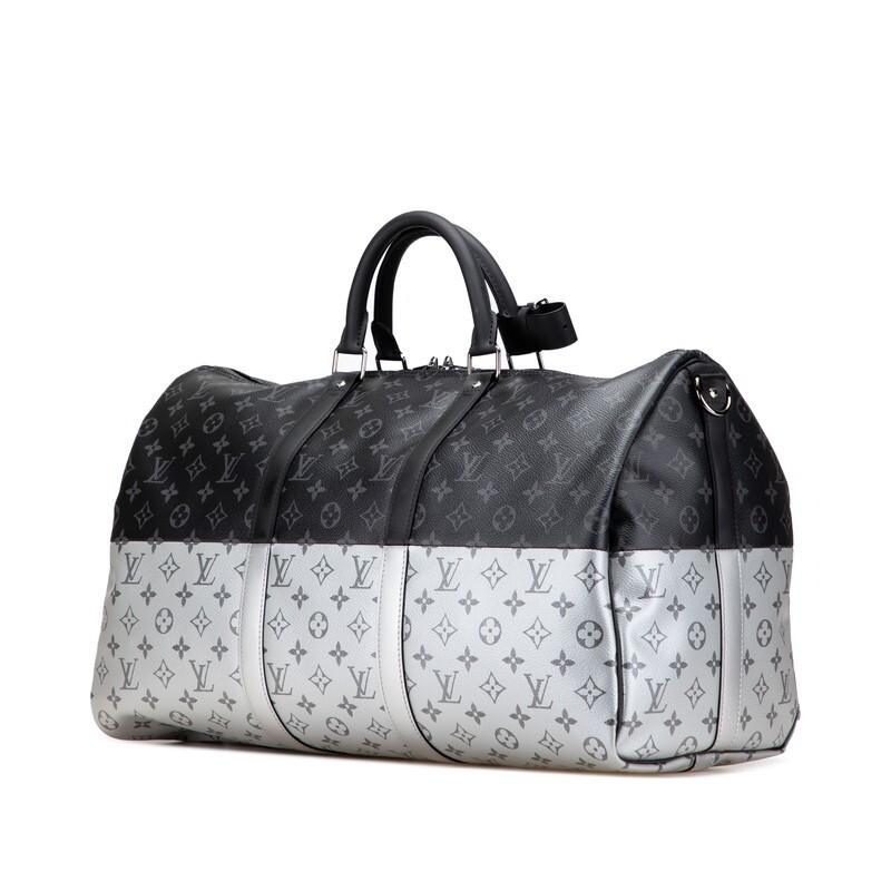 Louis Vuitton Monogram Eclipse Split Keepall Band… - image 2