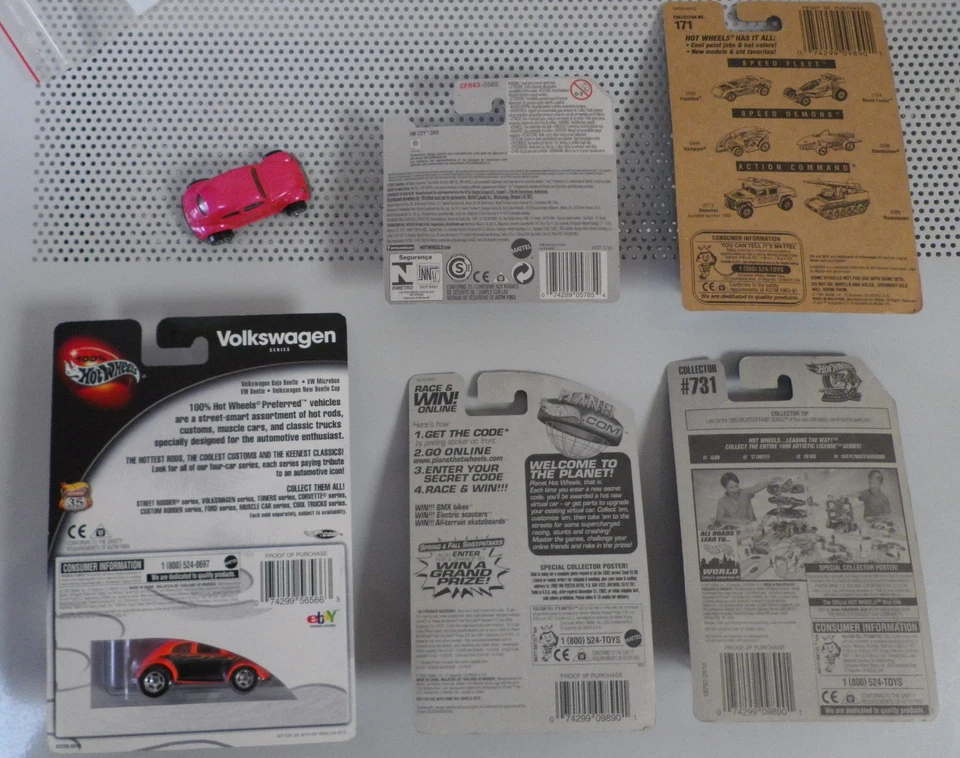 6 x Hot Wheels 1:64 Volkswagen VW CoccinelleOvale - Oval Beetle - Käfer - Photo 2/2