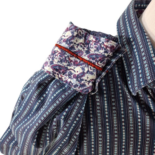 Camisa Robert Graham Calce Clásico Abotonada Manga Larga Puño Abatible Para Hombres Pequeña - Imagen 1 de 12