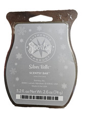Scentsy Wax Bar Silver Bells RETIRED Made In USA 3.2 fl. oz.