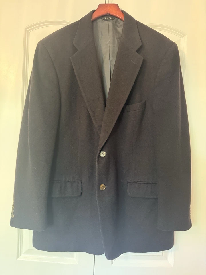 Chaqueta Blazer Vintage Patrick James 100% Cachemira Ciruela Berenjena Talla Mediana/Grande Foto 2 de 4