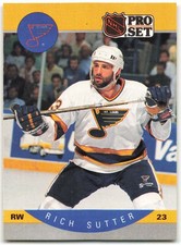 1990-91 Pro Set #272 Rich Sutter St. Louis Blues