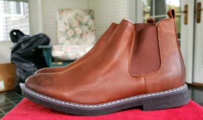 XRAY Chelsea Boot Brown Faux Suede Sz9 Slip On Elastic Dress 