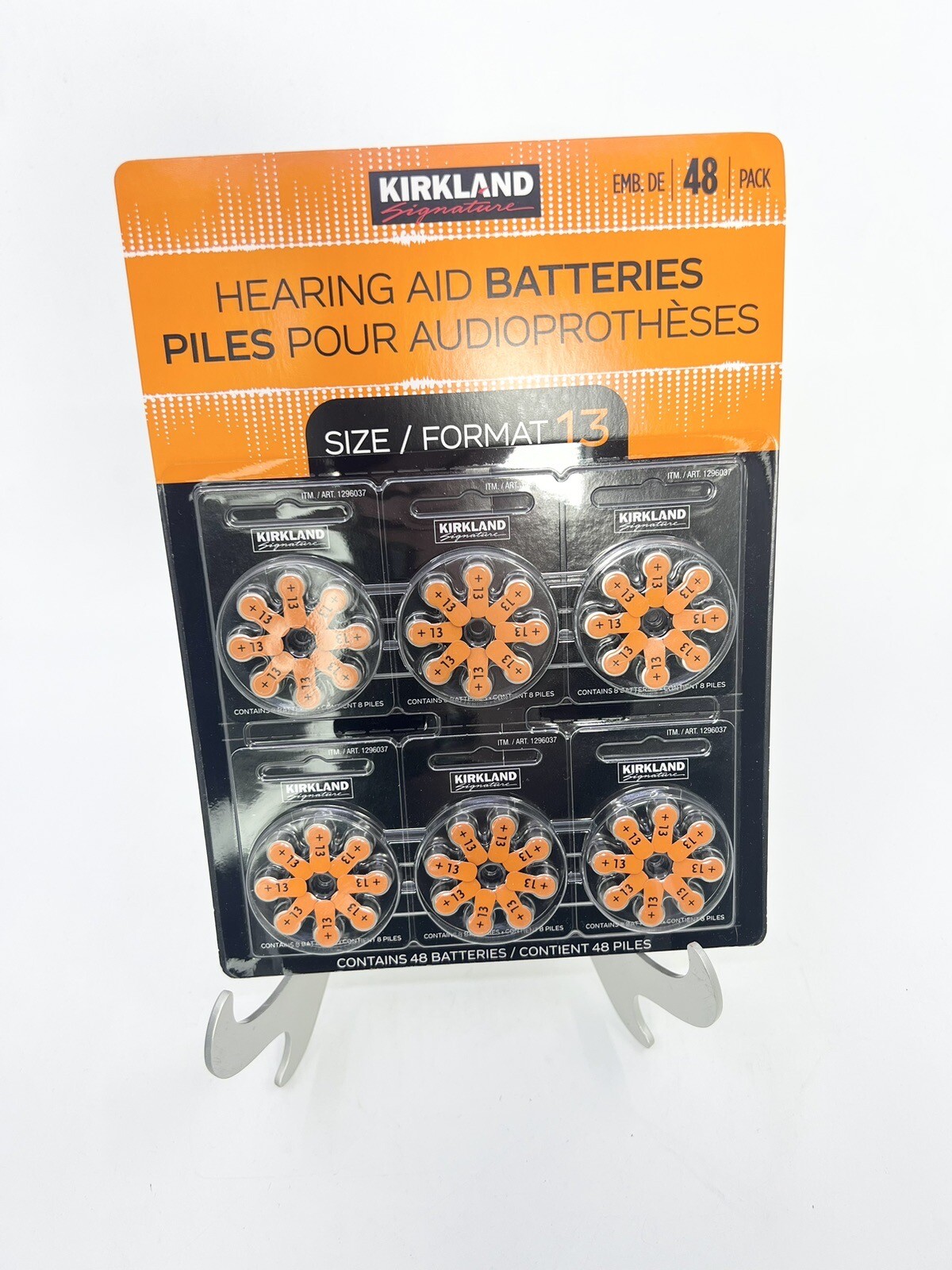 KIRKLAND Batteries Hearing Aid Size 13, 48 Count - Exp. 07-2023 - FREE SHIPPING-image