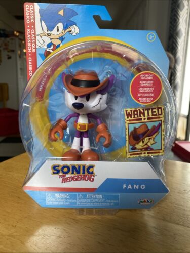 Jakks Pacific Sonic The Hedgehog FANG THE HUNTER w WANTED POSTER 4" Figure 2024 - Picture 4 of 4