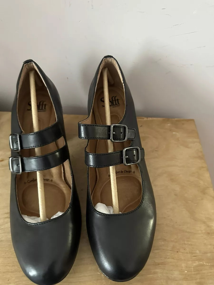Sofft Mary Jane Womens Maliyah Size 9.5 Black Leather New in Box