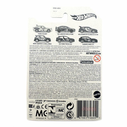 Hot Wheels Rally Sport Mini Cooper Challenge   4/6  -Bended Card - Picture 2 of 9