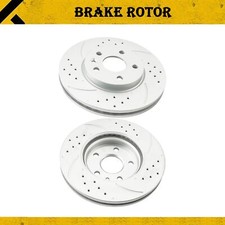 Pair Front Drilled For Chevy Cruze 2011-2019; Sonic 2012-2020 55185 Brake Rotors