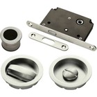 Carlisle Brass Manital 55B/SN Sliding Door Turn Lock Set Satin Nickel Handle Set