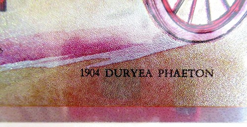 "1904 DURYEA PHAETON" ~(FRAMED)~ ** CLASSIC AUTOMOBILE / VINTAGE FOIL PRINT ** - Picture 2 of 11