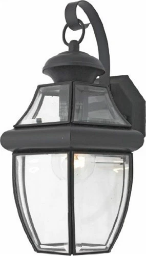 Quoizel NY8316K Newbury Light Outdoor Wall Lantern Fixture, Mystic Black, 2 Pack - Picture 2 of 2