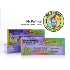 3 Pieces Mr. Pumice Purple Coarse Pumi Bar Stone 