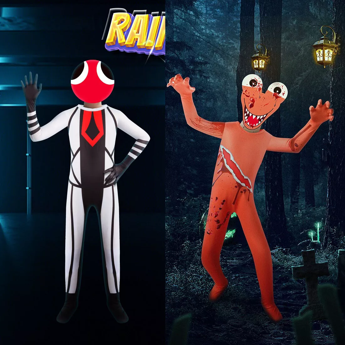 Orange Rainbow Friends From Roblox Cosplay Costume