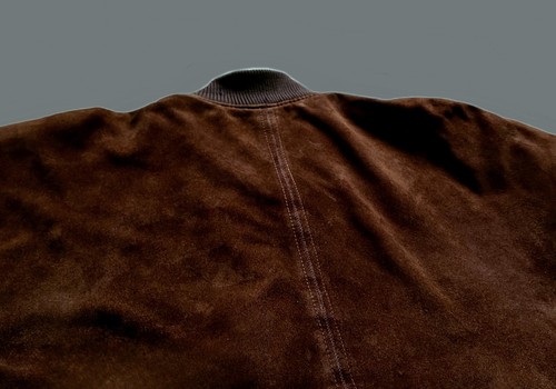Vintage HUGO Boss Lederjacke 1989 L XL Ziegenleder Velours Dunkelbraun Italy - Bild 11 von 13