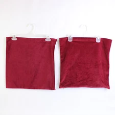 Set Of 2 Miulee Pillow Covers Cases Raspberry Purple Velvet 15" Square