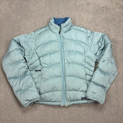 Patagonia Jacket Womens Medium Blue Puffer Goose Down
