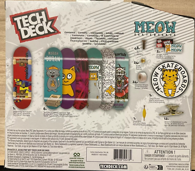 New RARE Tech Deck MEOW Power Pack Skateboards Fingerboards 7