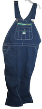 LIBERTY MEN'S BIB BLUE JEAN FARM WORK COUNTRY ZIP FLY OVERALLS W 42" X L 28"