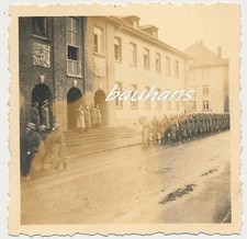 Foto Kaserne-Wehrmacht Ort-Name ?-Offiziere-Soldaten  2.WK (g293)