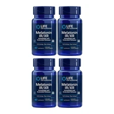 Life Extension Melatonin IR/XR Helps You Fall Asleep & Stay Asleep 60 Capsule
