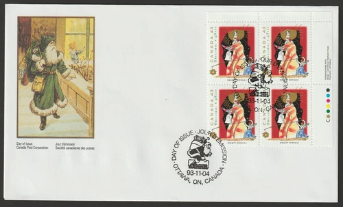 Canada #1499, Christmas Personages, UR PB, Official First Day Cover, FDC 1993