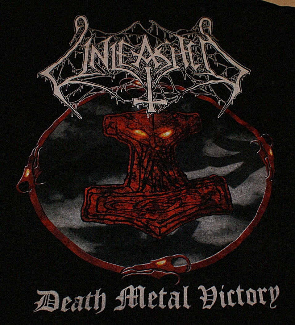 Unleashed Death Metal Victory Official 1995 2 Sided XL T Shirt