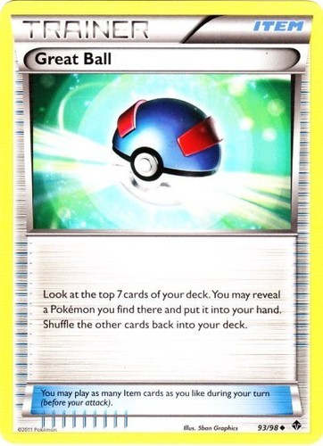Great Ball - 93/98 - Uncommon LP, English Pokemon Emerging Powers