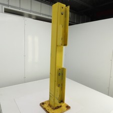 Single Column Steel Bolt-Down Safety Post For Double Rail Guard 42-3/4" OAH