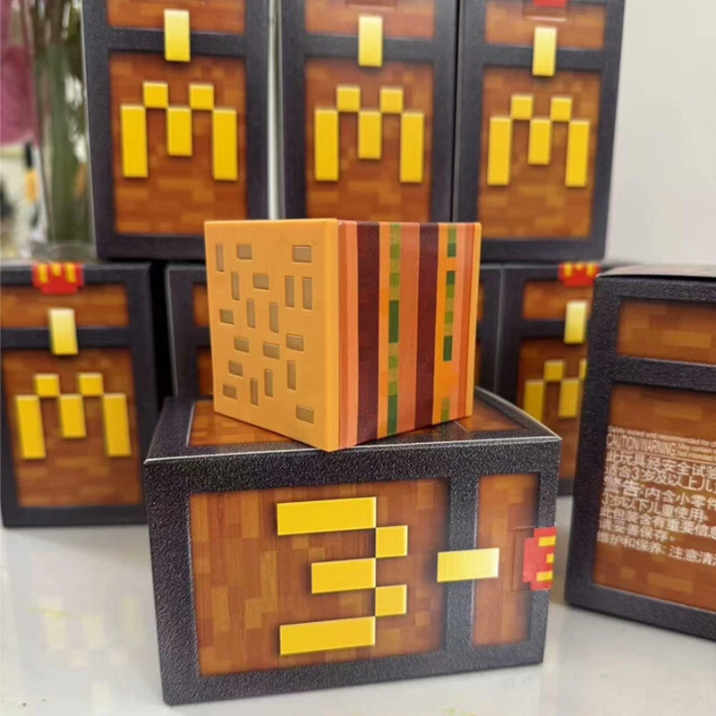 McDonald's 2025 Movie Minecraft Action Figure Toy with Unused Chinese Code Card