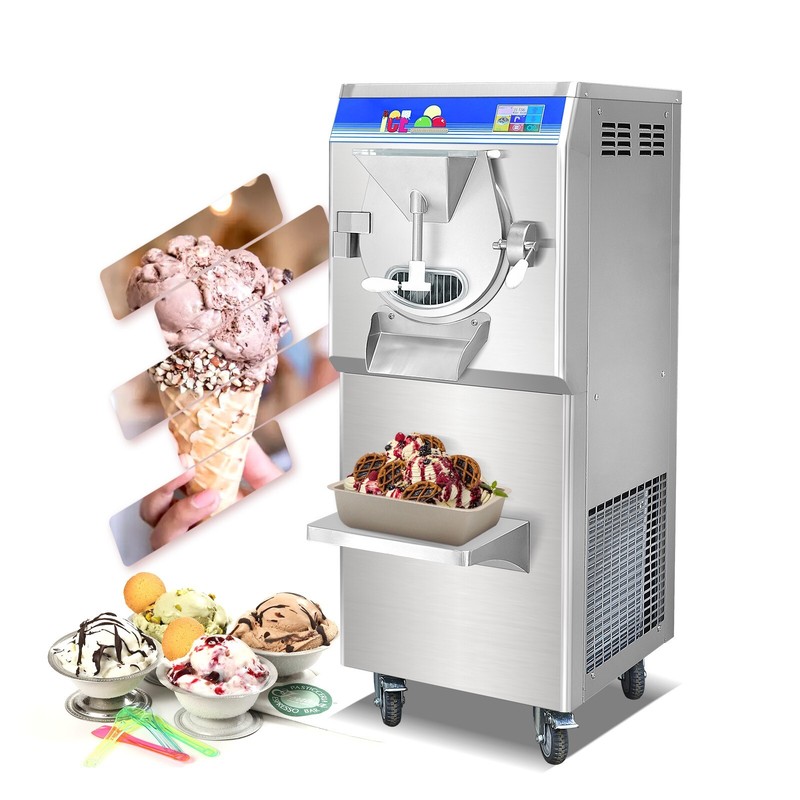 Kolice ETL Commercial Hard ice Cream Machine Italian Water Ice Maker-Metal Door