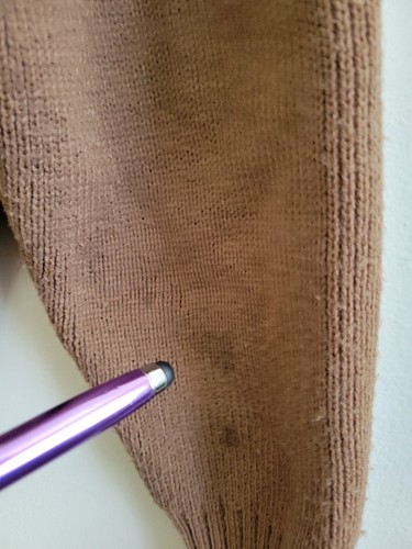 Vtg Sears Mens Brown Suede Aviator Weathered Shacket Jacket XL READ Distressed - Picture 5 of 13